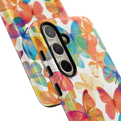 Cute Samsung Case | Cool Iphone Case | Summer Bright Butterflies, Samsung S24, S23, S22, S21, IPhone 15 Case | Iphone 14 Case, Iphone 13 Case