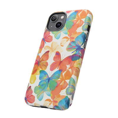 Cute Samsung Case | Cool Iphone Case | Summer Bright Butterflies, Samsung S24, S23, S22, S21, IPhone 15 Case | Iphone 14 Case, Iphone 13 Case