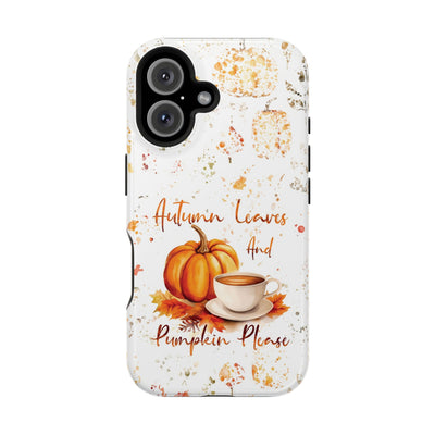 Fall Leaves Pumpkins Tough Magsafe Cute Phone Cases for Iphone | iPhone 15 Case | iPhone 15 Pro Max Case, Iphone 14, Iphone 14 13 12 11 10 9 8 7 - Studio40ParkLane
