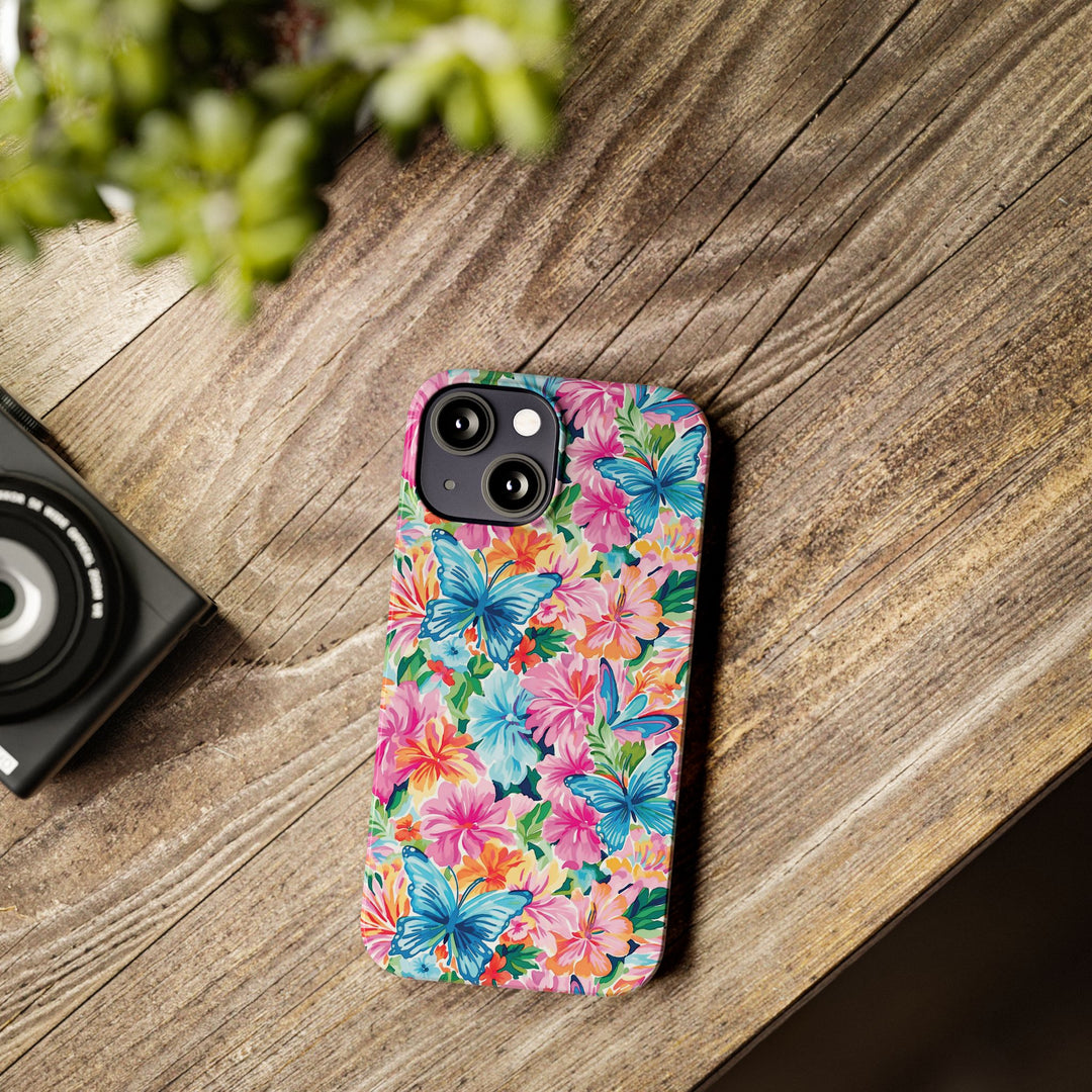 Slim Butterflies Flowers Gift for Her Cute Phone Cases for Iphone 16 Pro Max | iPhone 15 Case | iPhone 15 Pro Max Case, Iphone 14, 13, 12, 11, 10, 8, 7 - Studio40ParkLane