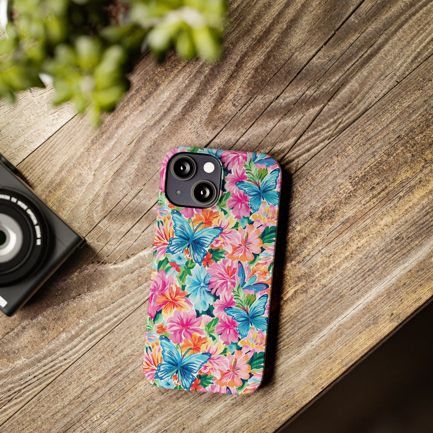 Slim Butterflies Flowers Gift for Her Cute Phone Cases for Iphone 16 Pro Max | iPhone 15 Case | iPhone 15 Pro Max Case, Iphone 14, 13, 12, 11, 10, 8, 7
