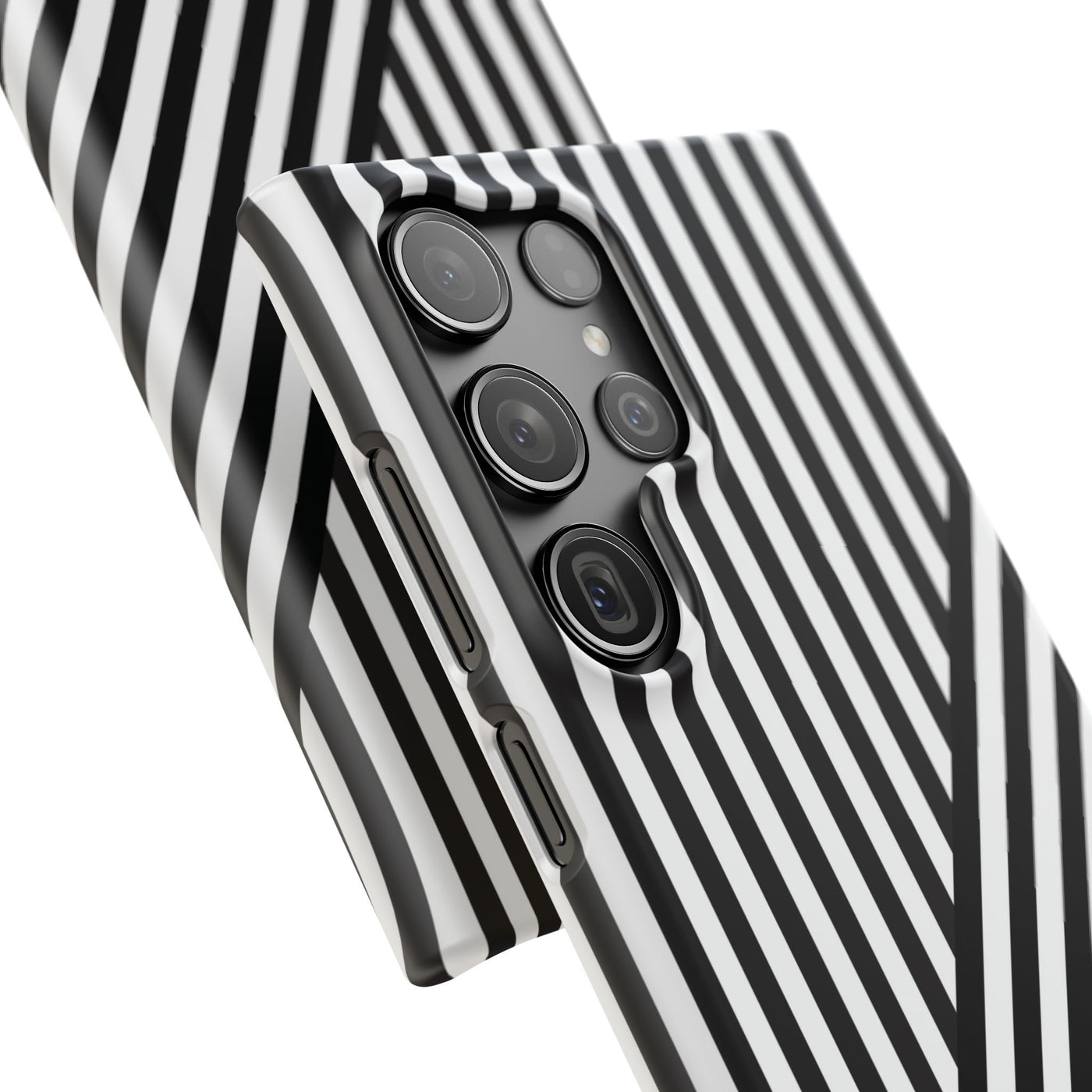 Aesthetic Black White Stripes Cute Phone Case Sleek Snap - For iPhone 17 Pro Max iPhone 16 Pro iPhone 15 Iphone 14 Plus 13 Pro 12 11 10 Gift - Studio40ParkLane