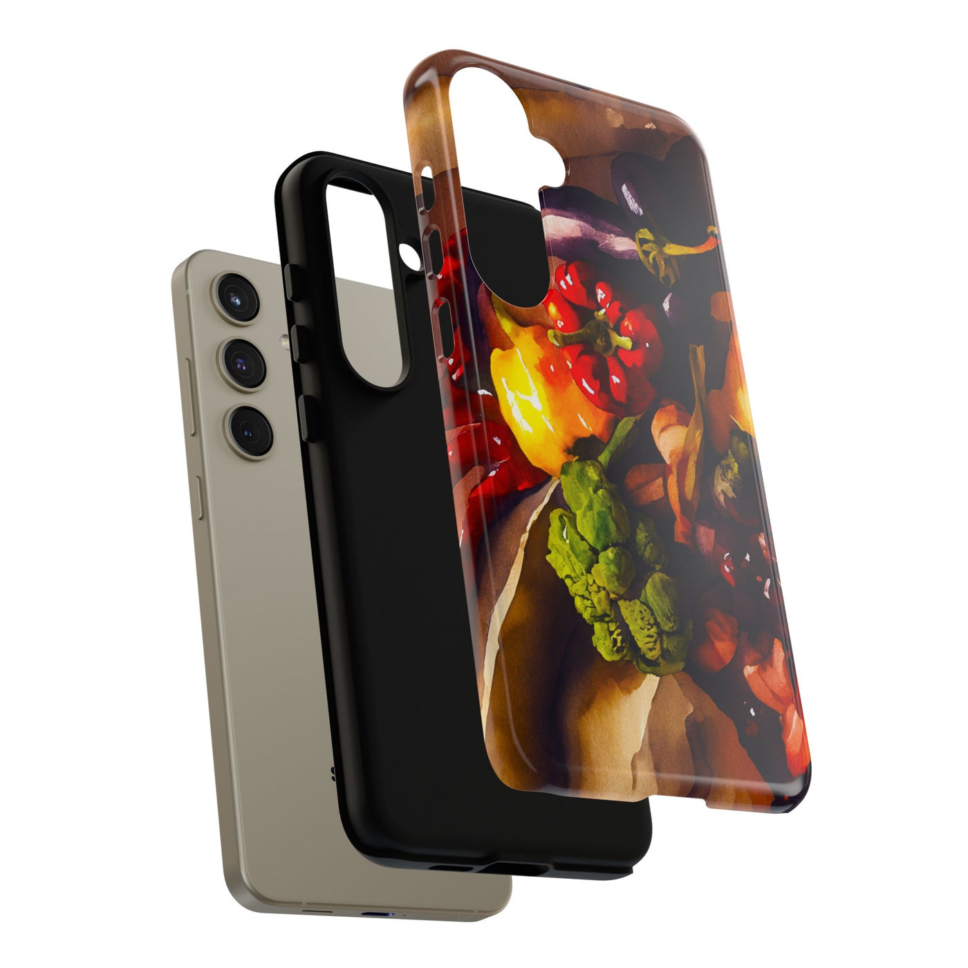 Impact Resistant, Fall Farm Vegetables, Cute Phone Cases for Samsung S24, S23, S22, S21, IPhone 15 pro Iphone 14 pro Iphone 13 IPhone 12 Iphone 11