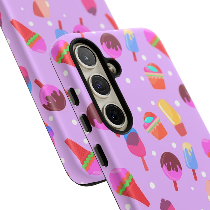Cute Samsung Case | Cool Iphone Case | Summer Pink Ice - Cream, Samsung S24, S23, S22, S21, IPhone 15 Case | Iphone 14 Case, Iphone 13 Case - Studio40ParkLane