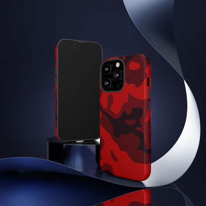 Cute IPhone Case | iPhone 15 Case | iPhone 15 Pro Max Case, Iphone 14 Case, Iphone 14 Pro Max Case IPhone Case for Art Lovers - Red Camo - Studio40ParkLane