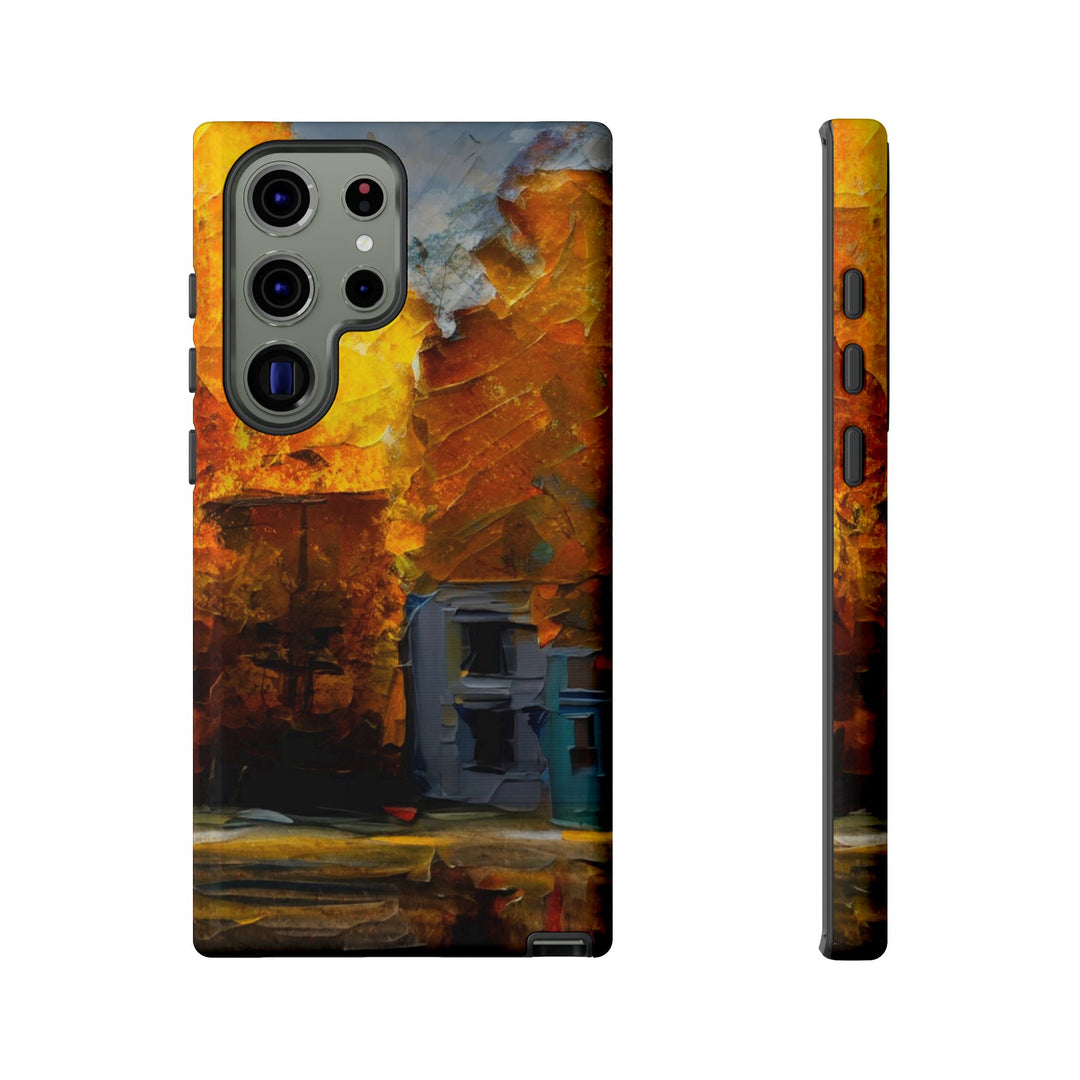 Impact Resistant, Fall Leaves Oil Painting, Cute Phone Cases for Samsung S24, S23, S22, S21, IPhone 15 pro Iphone 14 pro Iphone 13 IPhone 12 Iphone 11 - Studio40ParkLane