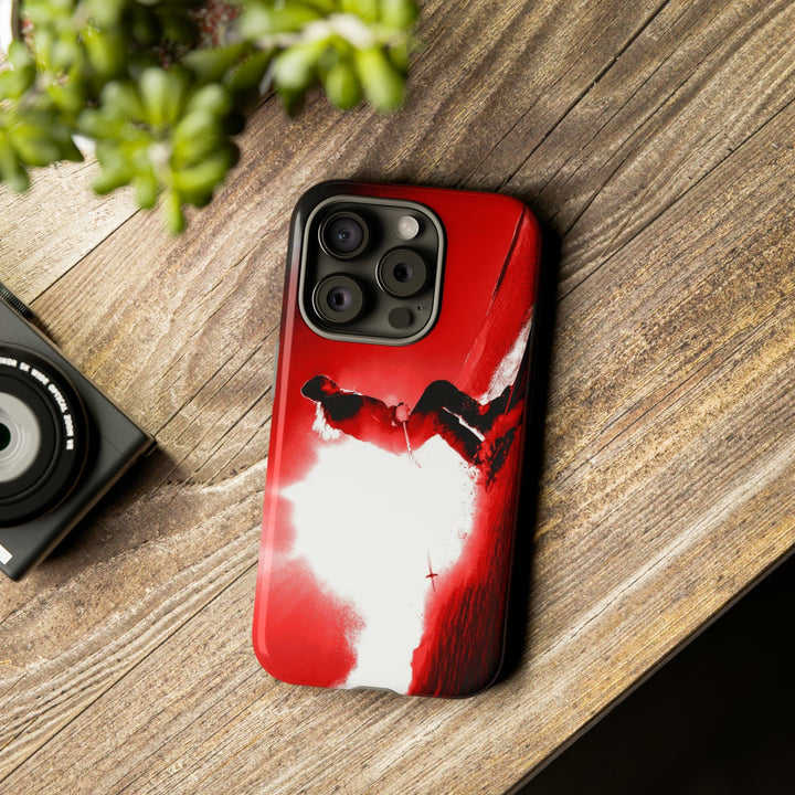 Cute IPhone Case | iPhone 15 Case | iPhone 15 Pro Max Case, Iphone 14 Case, Iphone 14 Pro Max Case IPhone Case for Art Lovers - Red Skier - Studio40ParkLane