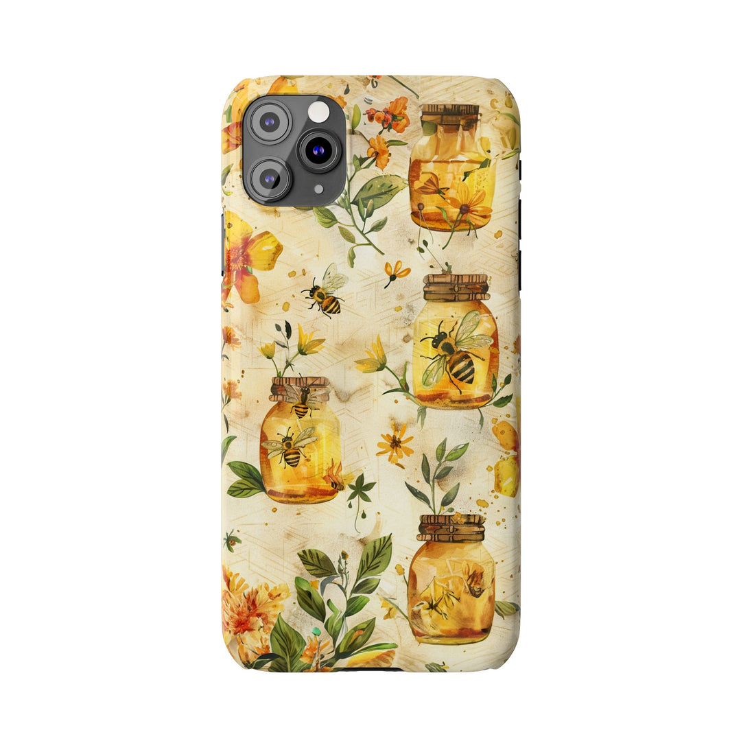 Slim Cute Phone Cases for Iphone | iPhone 15 Case | iPhone 15 Pro Max Case, Iphone 14, Iphone 14 Pro Max, Iphone 13, Honey Bees Yellow - Studio40ParkLane