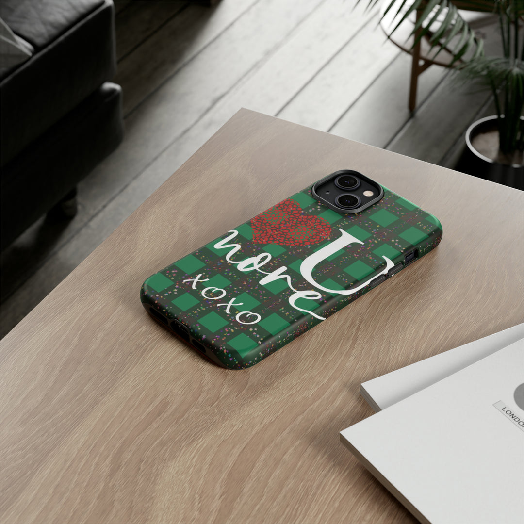 Cute IPhone Case | iPhone 15 Case | iPhone 15 Pro Max Case, Iphone 14 Case, Iphone 14 Pro Max Case IPhone Case for Art Lovers, Love You Green - Studio40ParkLane