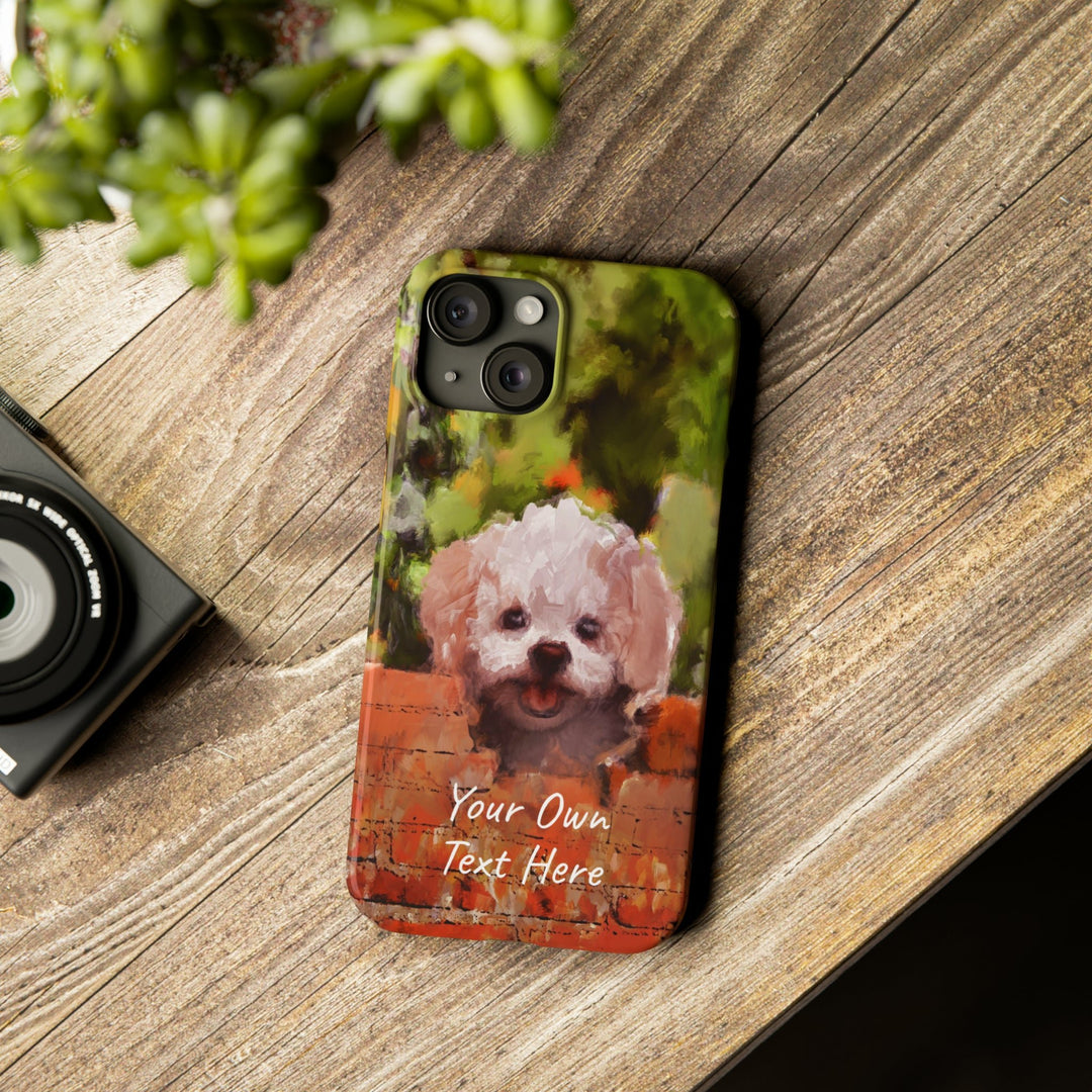 Slim Personalized Cute iPhone Cases - | iPhone 15 Case | iPhone 15 Pro Max Case, Iphone 14 Case, Iphone 14 Pro Max, Iphone 13, Bichon Frise Dog - Studio40ParkLane