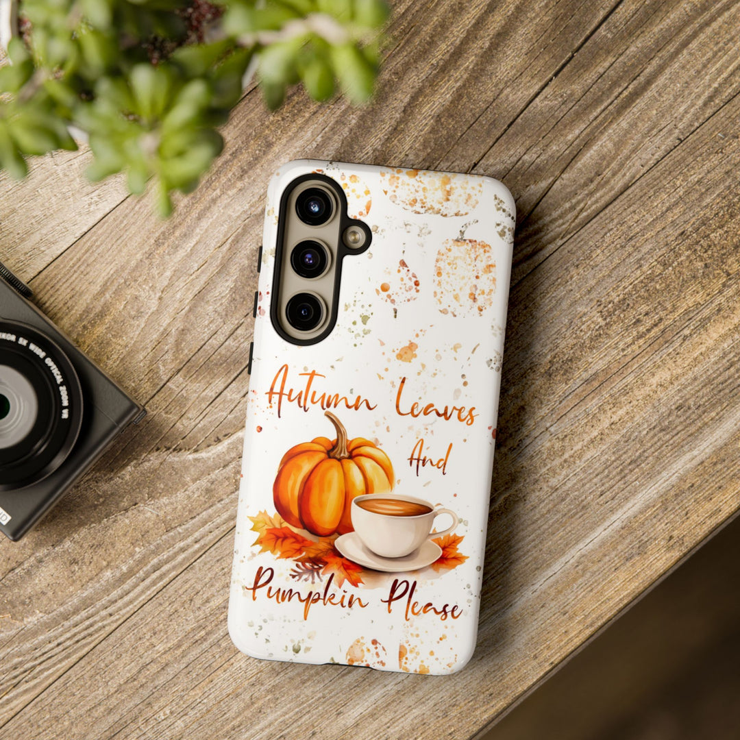 Impact Resistant, Fall Leaves Pumpkin Pie, Cute Phone Cases for Samsung S24, S23, S22, S21, IPhone 15 pro Iphone 14 pro Iphone 13 IPhone 12 Iphone 11 - Studio40ParkLane