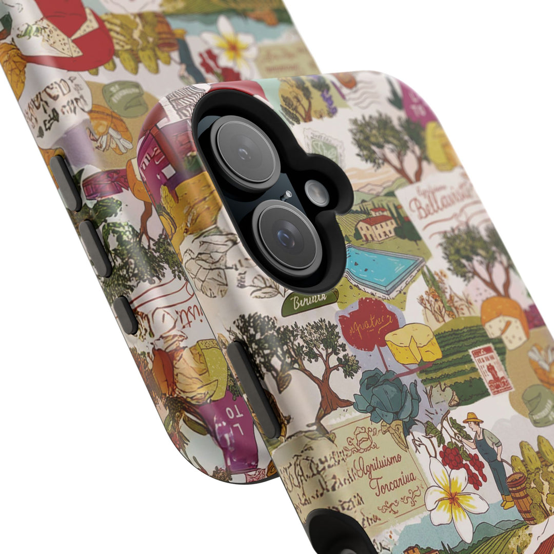Italy Tuscany Coquette Collage Tough Magsafe Cute Phone Cases for Iphone | iPhone 17 Pro Max Case, Iphone 16, Iphone 15 14 13 12 11 10 9 - Studio40ParkLane