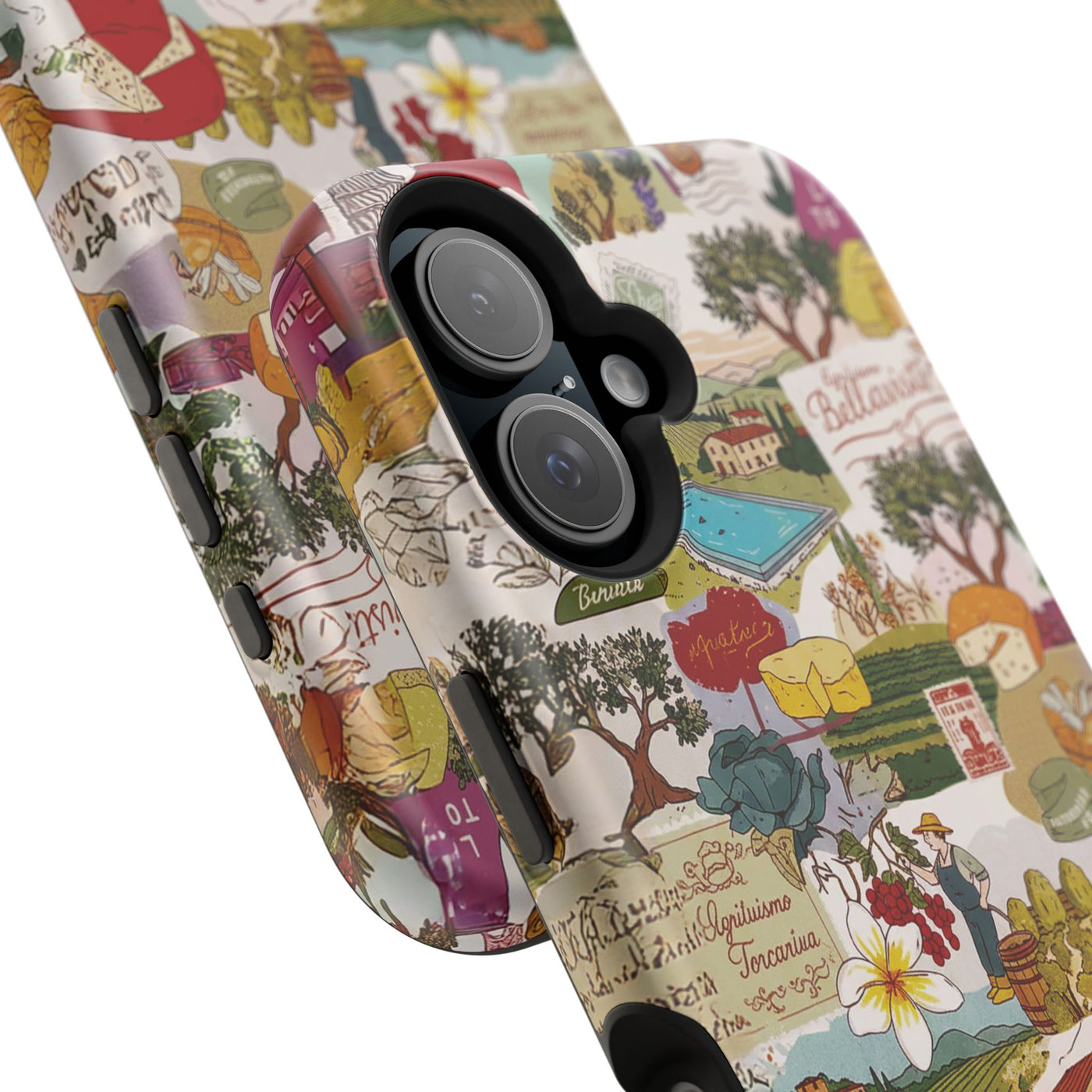 Italy Tuscany Coquette Collage Tough Magsafe Cute Phone Cases for Iphone | iPhone 17 Pro Max Case, Iphone 16, Iphone 15 14 13 12 11 10 9 - Studio40ParkLane