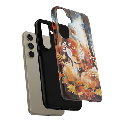 Autumn Fall Deer Forest Gift for Her Cute Phone Case for, Samsung Galaxy S24, S23, S22, S21, IPhone 16 Case | Iphone 15, Iphone 14, IPhone 13 Case