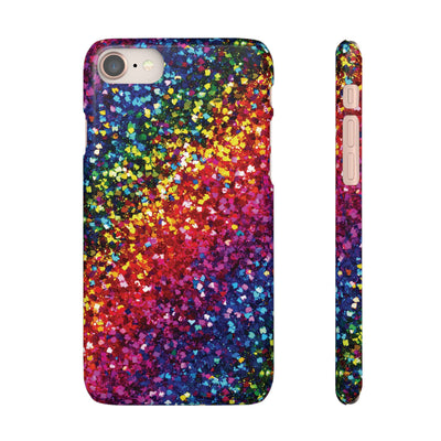 Snap Non-Glitter Muted Color Play on "Faux" Glitter Effect Cute Phone Cases for Samsung and Iphone, 16, 15, 14, S24, S23, S22, S21, S20, Plus and Ultra