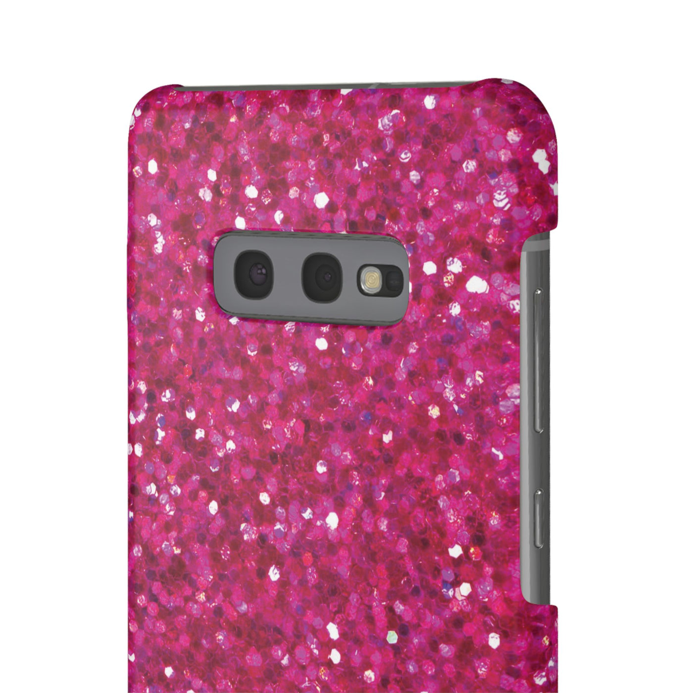 Snap Non-Glitter Muted Pink Play on "Faux" Glitter Effect Cute Phone Cases for Samsung and Iphone, 16, 15, 14, S24, S23, S22, S21, S20, Plus and Ultra