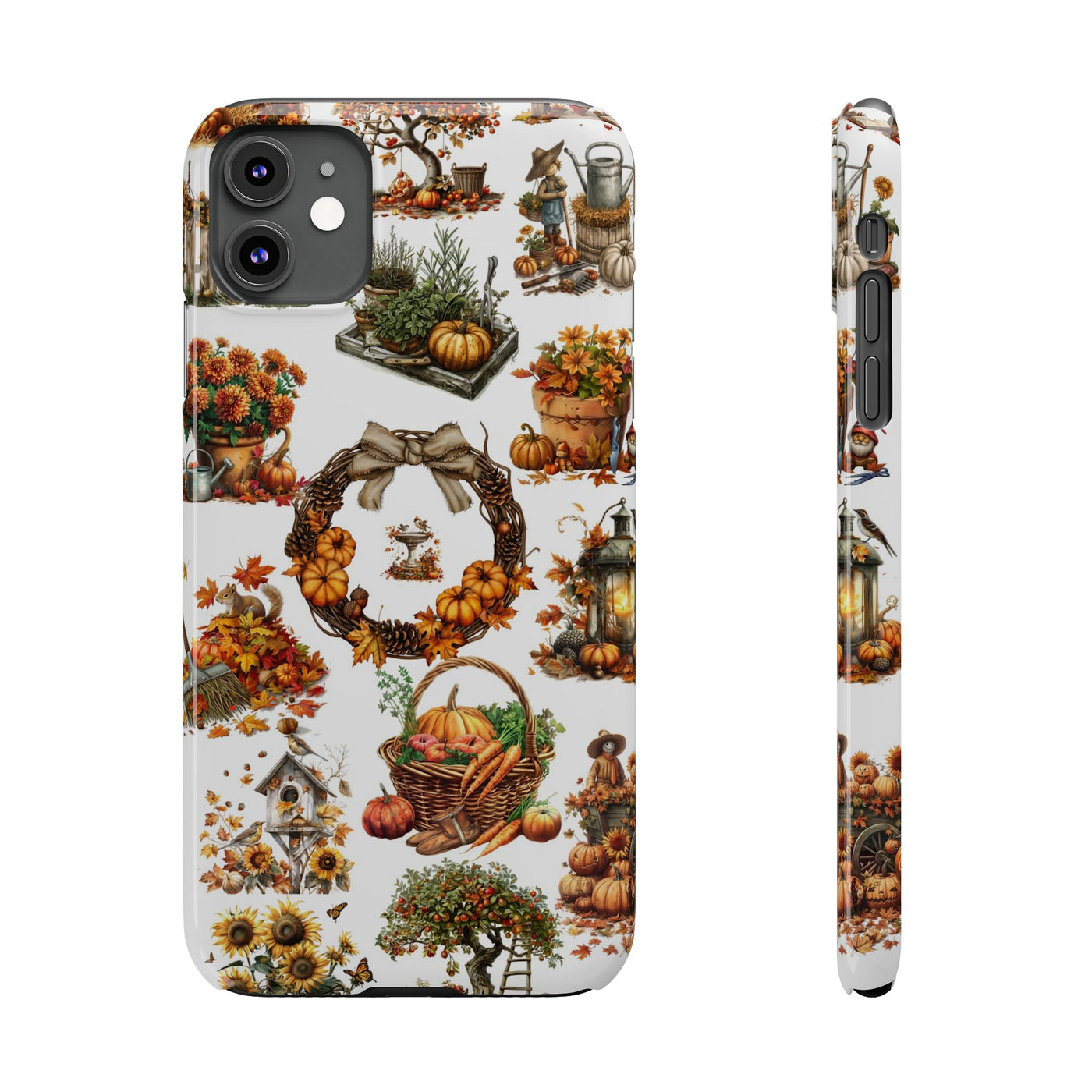 Slim Fall Leaves Collage Cute Phone Cases for Iphone | iPhone 15 Case | iPhone 15 Pro Max Case, Iphone 14, Iphone 14 Pro Max, Iphone 13, 12