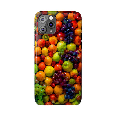 Slim Cute Phone Cases for Iphone  | iPhone 15 Case | iPhone 15 Pro Max Case, Iphone 14, Iphone 14 Pro Max, Iphone 13, Summer Assorted Fruits