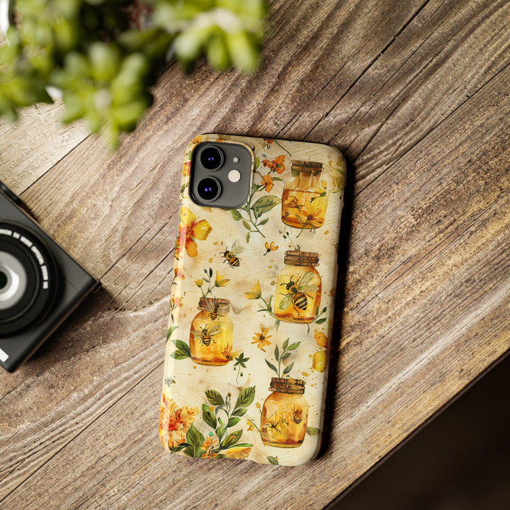 Slim Cute Phone Cases for Iphone | iPhone 15 Case | iPhone 15 Pro Max Case, Iphone 14, Iphone 14 Pro Max, Iphone 13, Honey Bees Yellow - Studio40ParkLane