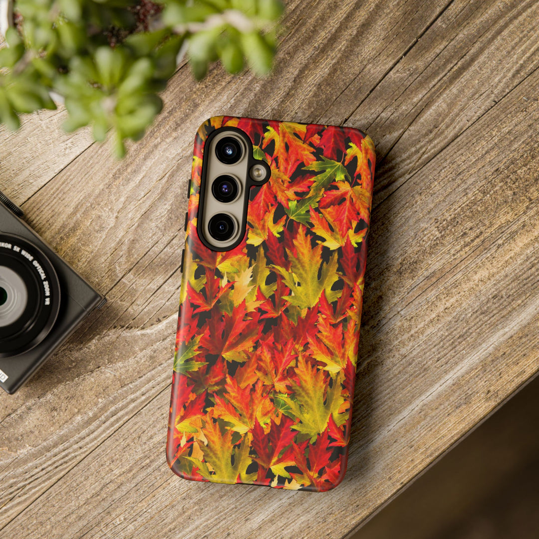 Fall Leaves Impact Resistant, Cute Phone Cases for Samsung S24, S23, S22, S21, IPhone 15 pro Iphone 14 pro Iphone 13 IPhone 12 Iphone 11 - Studio40ParkLane