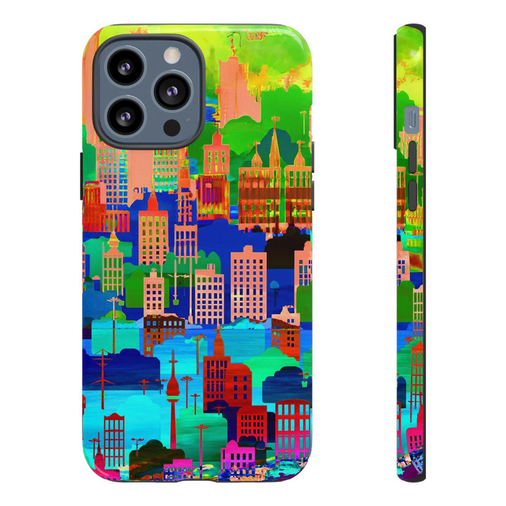 Cute Samsung Case | Cool Iphone Case | Summer City Skyline, Samsung S24, S23, S22, S21, IPhone 15 Case | Iphone 14 Case, Iphone 13 Case - Studio40ParkLane