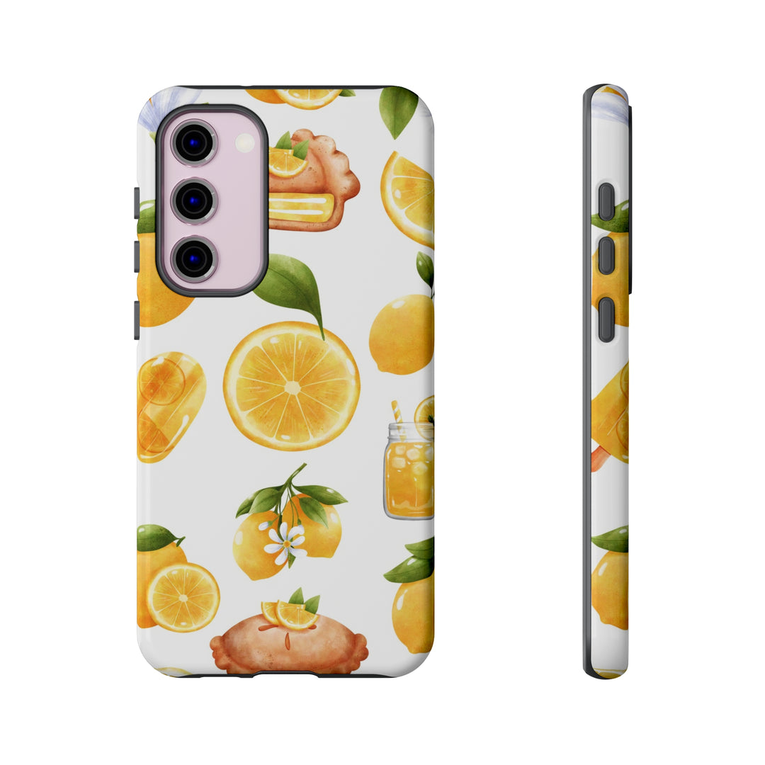 Cute Samsung Phone Case | Aesthetic Samsung Phone Case | Galaxy S23, S22, S21, S20 | Summer Fruit Lemons, Protective Phone Case - Studio40ParkLane