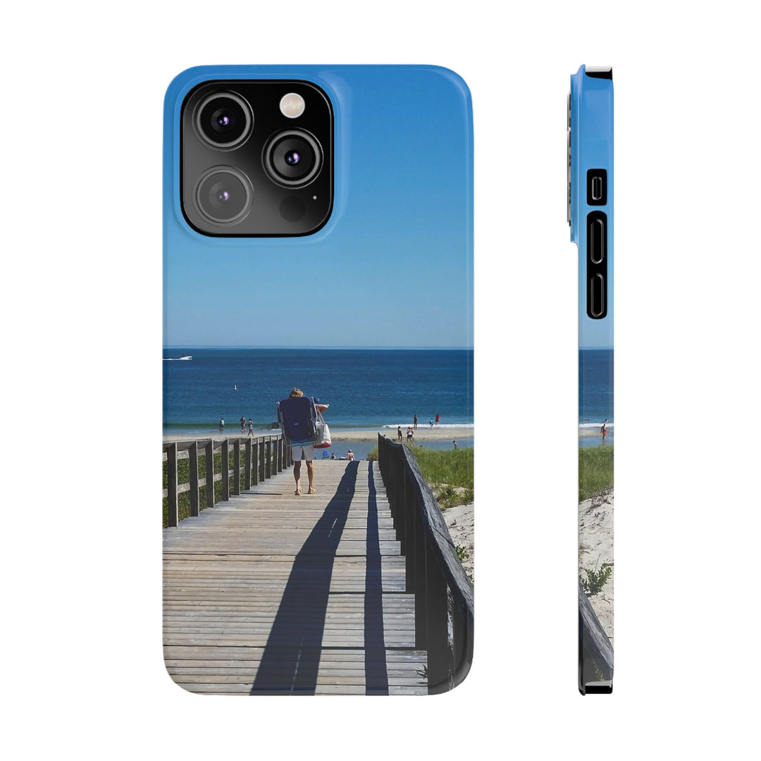 Slim Cute Phone Cases for Iphone - | iPhone 15 Case | iPhone 15 Pro Max Case, Iphone 14 Case, Iphone 14 Pro Max, Iphone 13, Summer Beach Walk - Studio40ParkLane