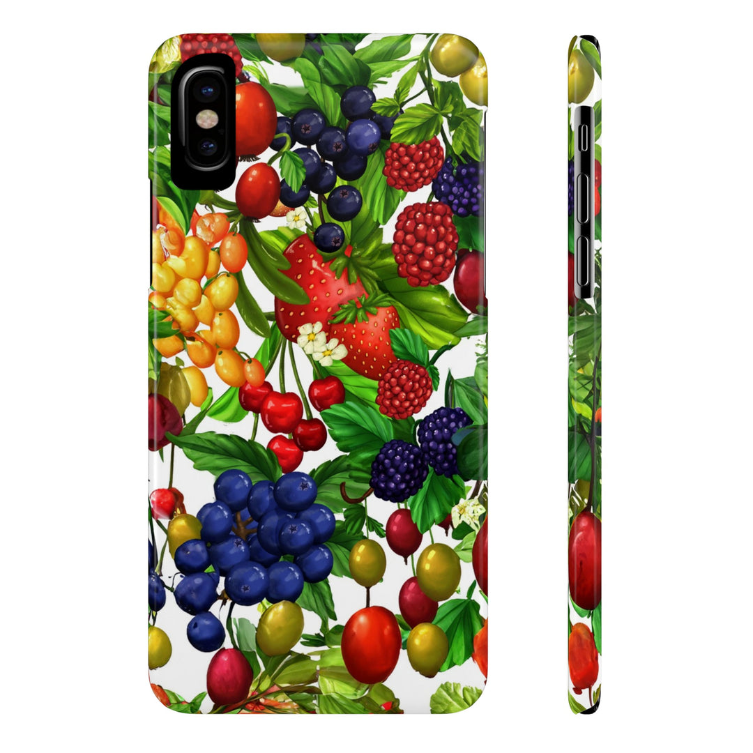 Slim Cute Phone Cases for Iphone - | iPhone 15 Case | iPhone 15 Pro Max Case, Iphone 14 Case, Iphone 14 Pro Max, Iphone 13, Summer Mixed Fruit - Studio40ParkLane