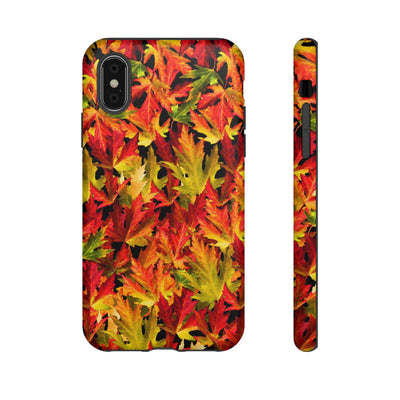 Fall Leaves Impact Resistant, Cute Phone Cases for Samsung S24, S23, S22, S21, IPhone 15 pro Iphone 14 pro Iphone 13 IPhone 12 Iphone 11