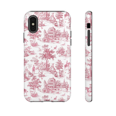 Premium Tough French Toile Gift for Her Cute Phone Cases for Samsung S25, S24, S23, S22, S21 Iphone, 16, 15, 14, 13, 12 Plus Max Pro Ultra - Studio40ParkLane