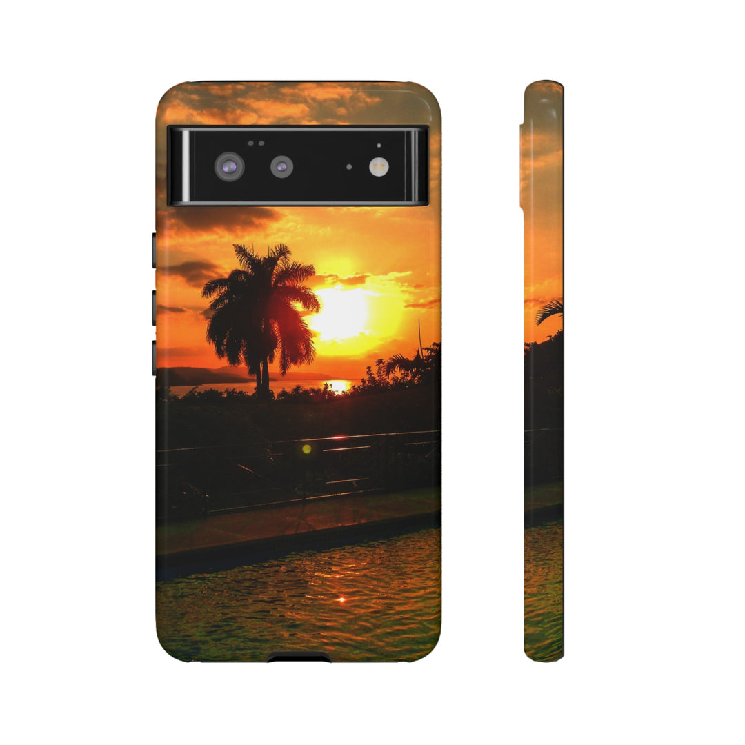 Cute Samsung Case | Cool Iphone Case | Summer Jamaica Pool Sunset, Samsung S24, S23, S22, S21, IPhone 15 Case | Iphone 14 Case, Iphone 13 Case - Studio40ParkLane