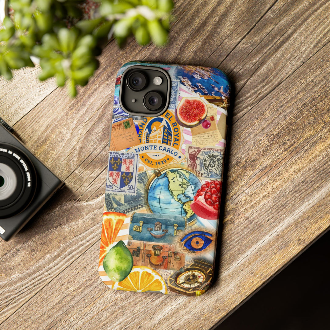 Cute European Summer Collage Phone Case, for IPhone 16 Case | Iphone 15, Iphone 14, IPhone 13 Case, 11 8 7, Samsung Galaxy S24, S23, S22, S21 Extra Protective - Studio40ParkLane