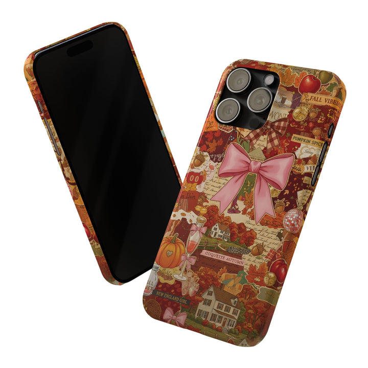 New England fall Coquette Collage Cute Phone Case for Iphone 16 - | iPhone 15 Pro Max Case | iPhone 14 Case Iphone 13 12 11 10 9 8 7 X XS - Studio40ParkLane