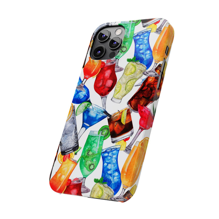 Slim Cute Phone Cases for Iphone - | iPhone 15 Case | iPhone 15 Pro Max Case, Iphone 14 Case, Iphone 14 Pro Max, Iphone 13, Summer Fruit Cocktail - Studio40ParkLane