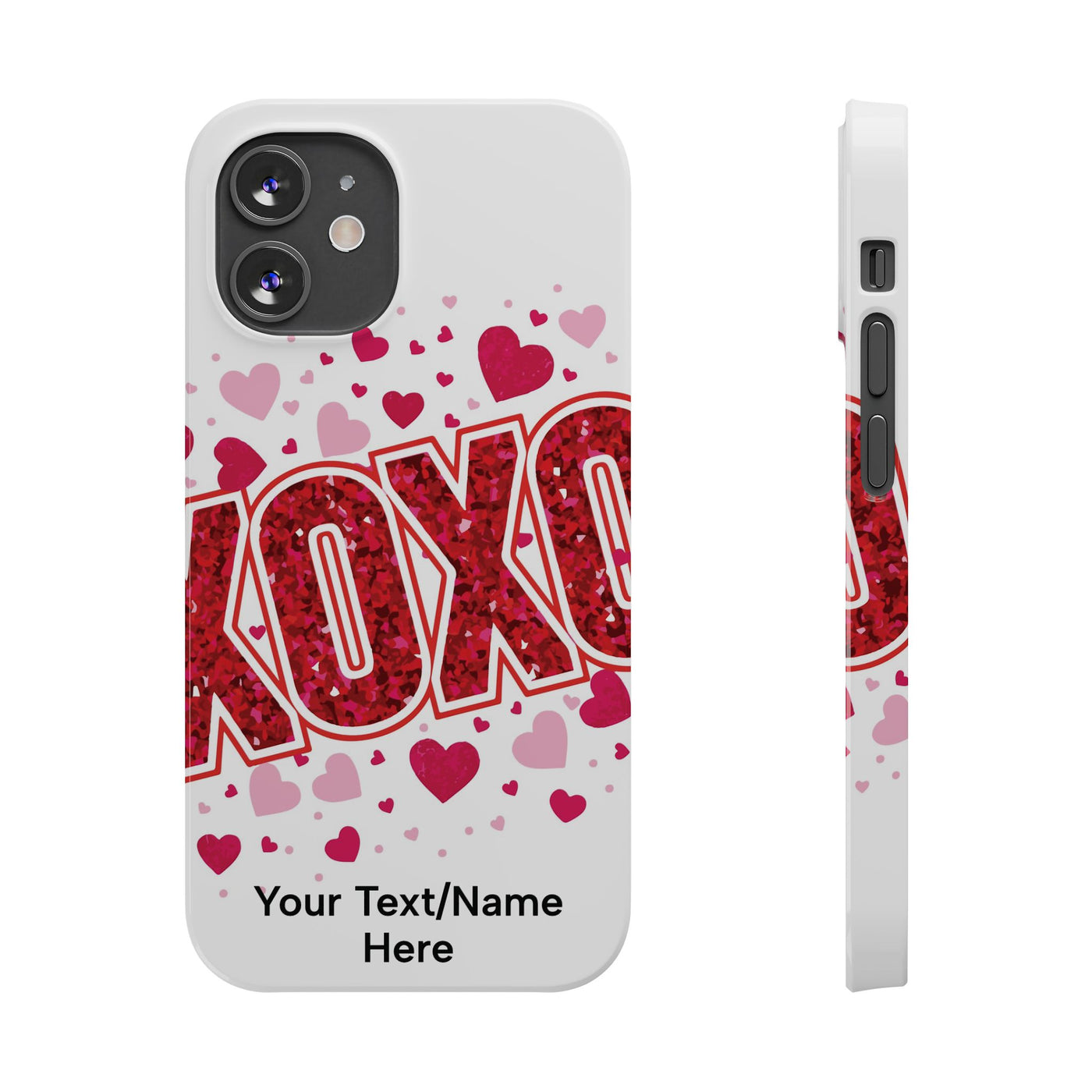 Slim Custom Personalized Valentine Love Gift for Her Cute Phone Cases for Iphone 16 Pro Max | iPhone 15 Case | iPhone 15 Pro Max Case, Iphone 14, 13, 12, 11, 10, 8, 7