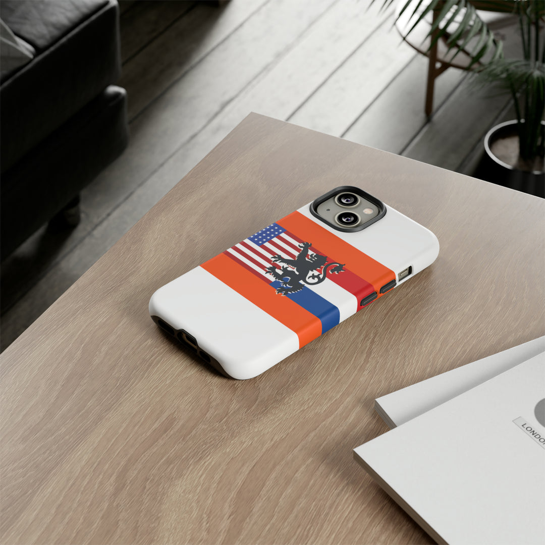 Cute IPhone Case | iPhone 15 Case | iPhone 15 Pro Max Case, Iphone 14 Case, Iphone 14 Pro Max Case IPhone Case for Art Lovers, Dutch US Flag - Studio40ParkLane