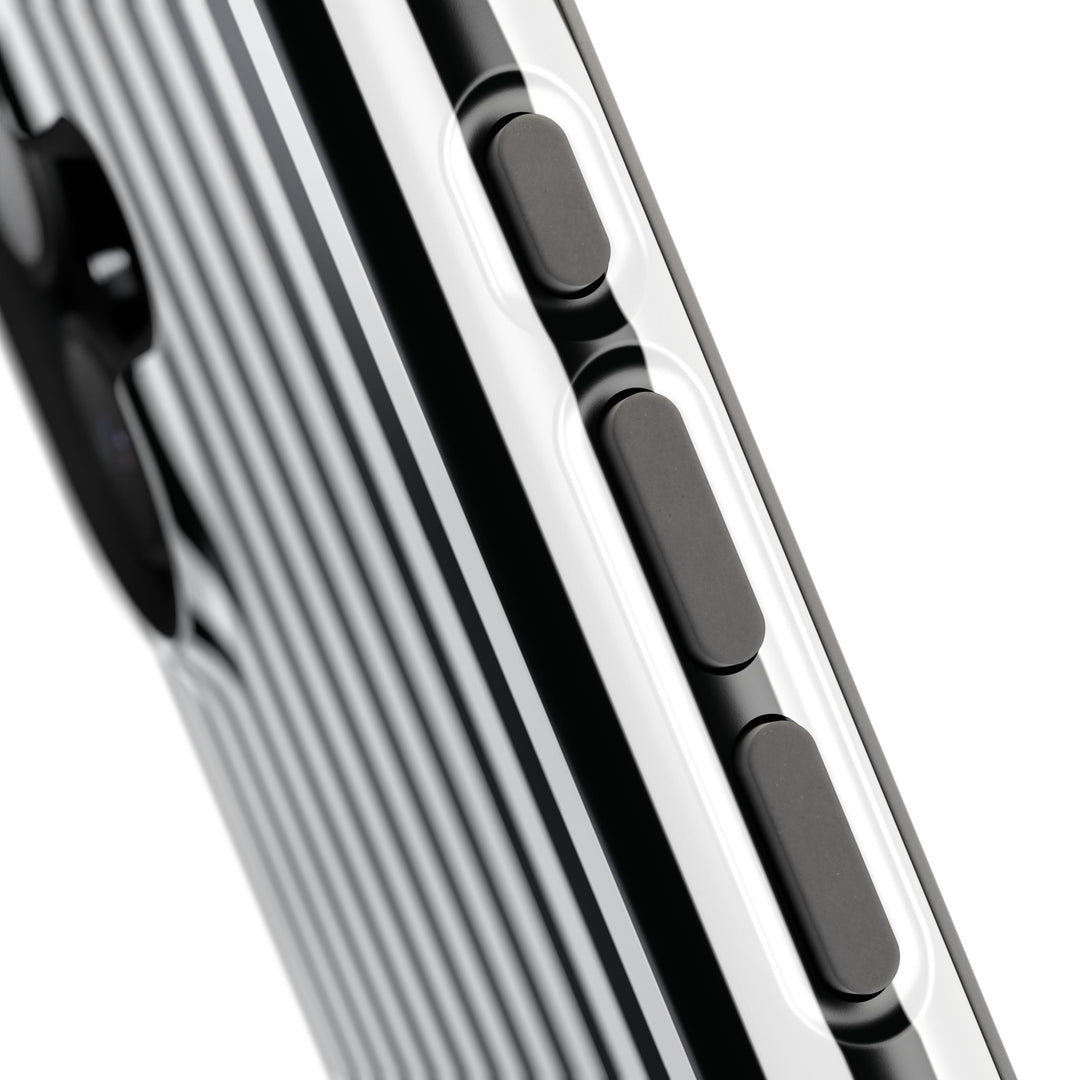 Custom Personalized Black White Striped Magsafe Phone Case for Iphone 17 - | iPhone 16 Pro Max Case | iPhone 15 Case Iphone 14 13 12 11 10 - Studio40ParkLane