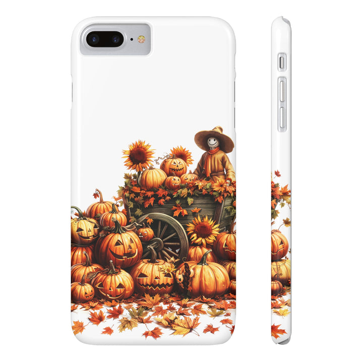 Slim Fall Leaves Scarecrow Slim Cute Phone Cases for Iphone | iPhone 15 Case | iPhone 15 Pro Max Case, Iphone 14, Iphone 14 Pro Max, Iphone 13 - Studio40ParkLane