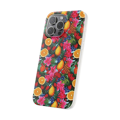 Cute Flexi Phone Cases, For Iphones and Samsung Galaxy Phones, Summer Mixed Fruit, Galaxy S23 Phone Case, Samsung S22 Case, Samsung S21, Iphone 15, Iphone 14, Iphone 13