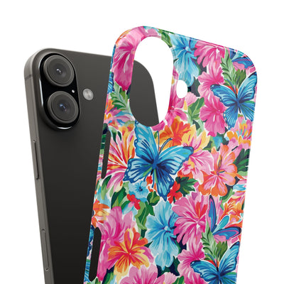 Slim Butterflies Flowers Gift for Her Cute Phone Cases for Iphone 16 Pro Max | iPhone 15 Case | iPhone 15 Pro Max Case, Iphone 14, 13, 12, 11, 10, 8, 7 - Studio40ParkLane