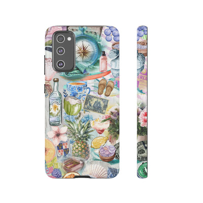 Impact Resistant, Travel Coquette Collage, Cute Phone Cases for Samsung S24, S23, S22, S21, IPhone 15 pro Iphone 14 pro Iphone 13 IPhone 12 Iphone 11