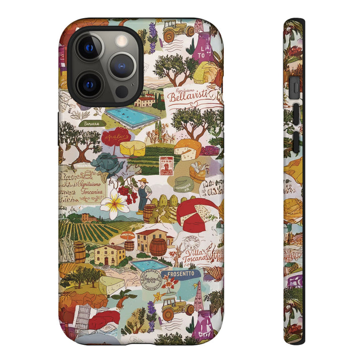 Italy Tuscany Coquette Collage Tough Premium Phone Case - For iPhone 17 Pro Max iPhone 16 Pro iPhone 15 Iphone 14 Plus 13 Pro 12 11 10 XR - Studio40ParkLane