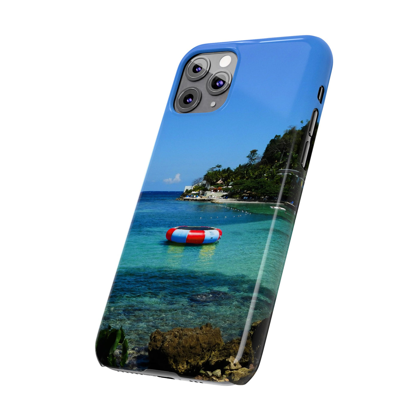 Jamaica Beach Pontoon Slim Cute Phone Cases for Iphone | iPhone 15 Case | iPhone 15 Pro Max Case, Iphone 14, Iphone 14 Pro Max, Iphone 13, 12