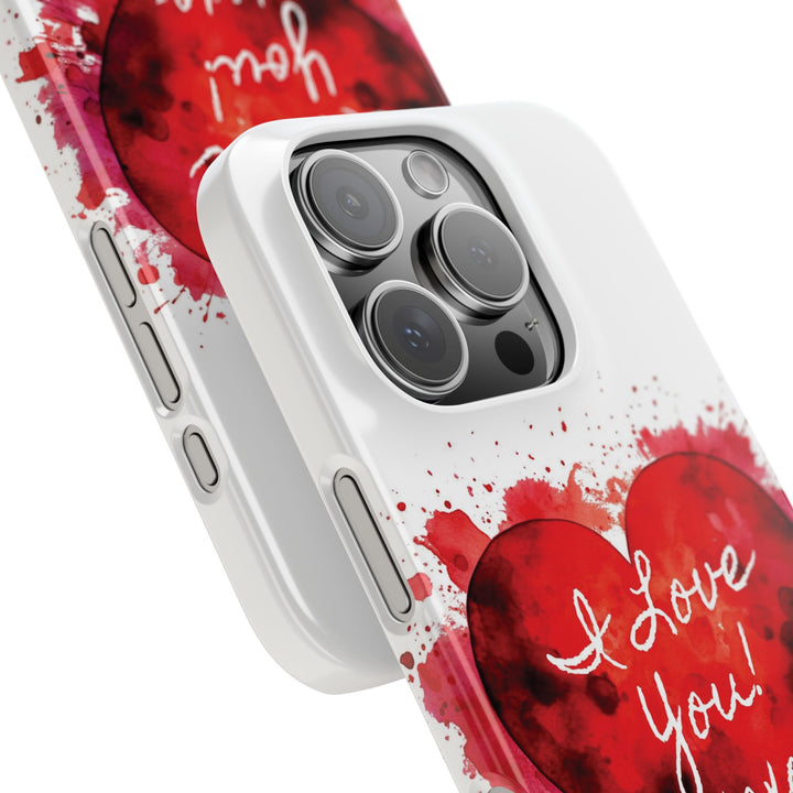 Slim Custom Personalized Valentine Love Gift for Her Cute Phone Cases for Iphone 16 Pro Max | iPhone 15 Case | iPhone 15 Pro Max Case, Iphone 14, 13, 12, 11, 10, 8, 7 - Studio40ParkLane