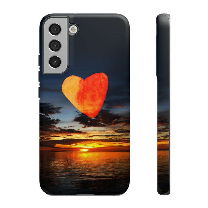 Cute Samsung Phone Case | Aesthetic Samsung Phone Case | Galaxy S23, S22, S21, S20 | Luxury case, Cute Rising Heart Sunset Phone Case - Studio40ParkLane