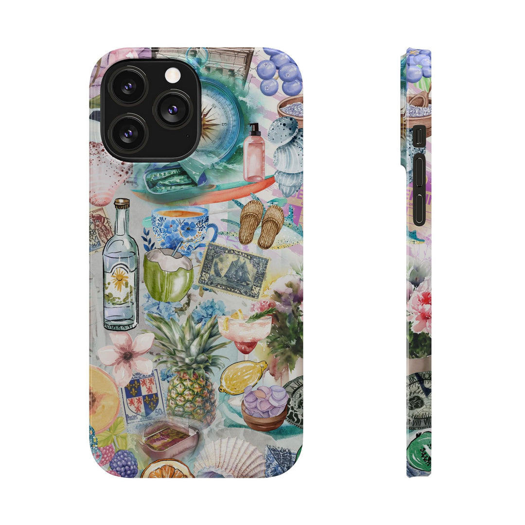 Slim Travel Coquette Collage Slim Cute Phone Cases for Iphone | iPhone 15 Case | iPhone 15 Pro Max Case, Iphone 14, Iphone 14 Pro Max, Iphone 13 - Studio40ParkLane