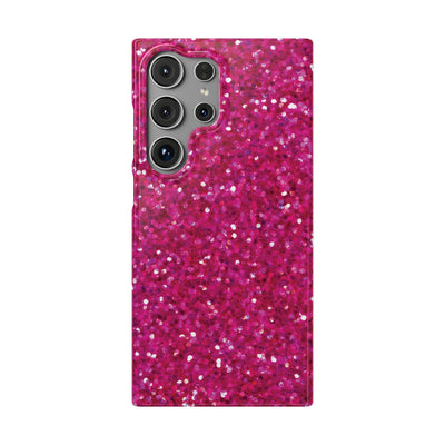 Snap Non-Glitter Muted Pink Play on "Faux" Glitter Effect Cute Phone Cases for Samsung and Iphone, 16, 15, 14, S24, S23, S22, S21, S20, Plus and Ultra