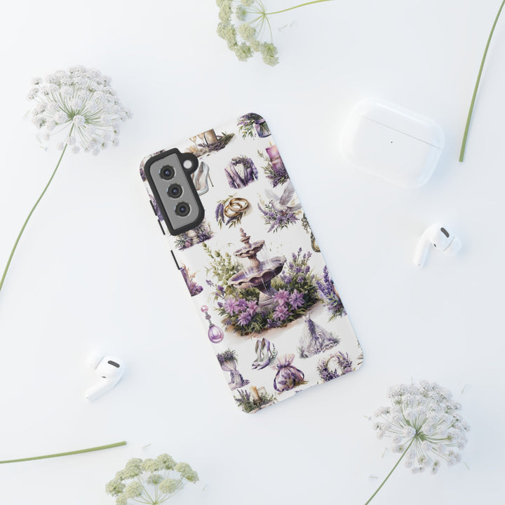 Impact Resistant, Lavender Wedding, Cute Phone Cases for Samsung S24, S23, S22, S21, IPhone 15 pro Iphone 14 pro Iphone 13 IPhone 12 Iphone 11 - Studio40ParkLane