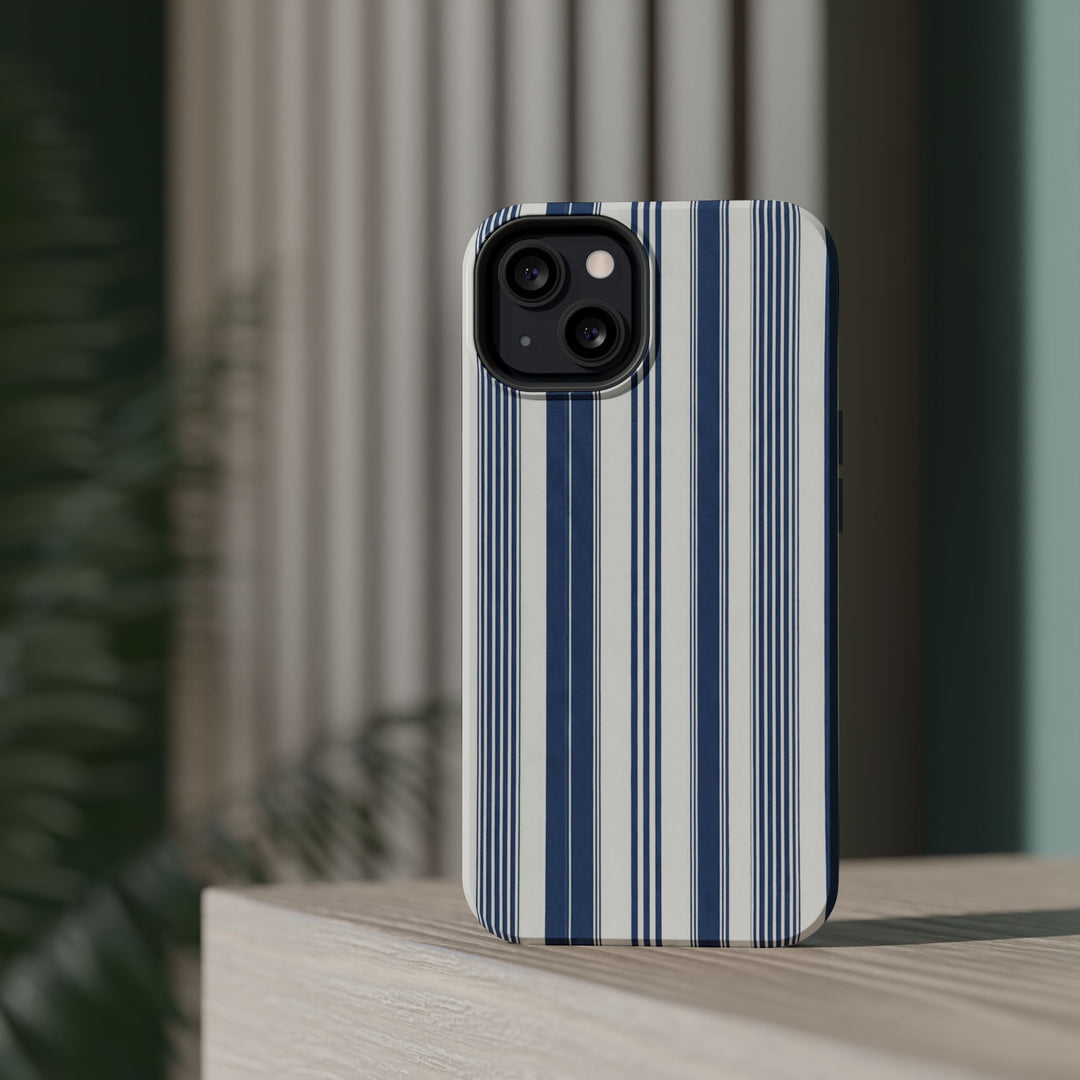 MagSafe Cute Phone Case, Coastal Striped Phone Case for iPhone 17 16 15 14 13 12 Pro Max, Samsung S26 S25 S24 Ultra case - Studio40ParkLane