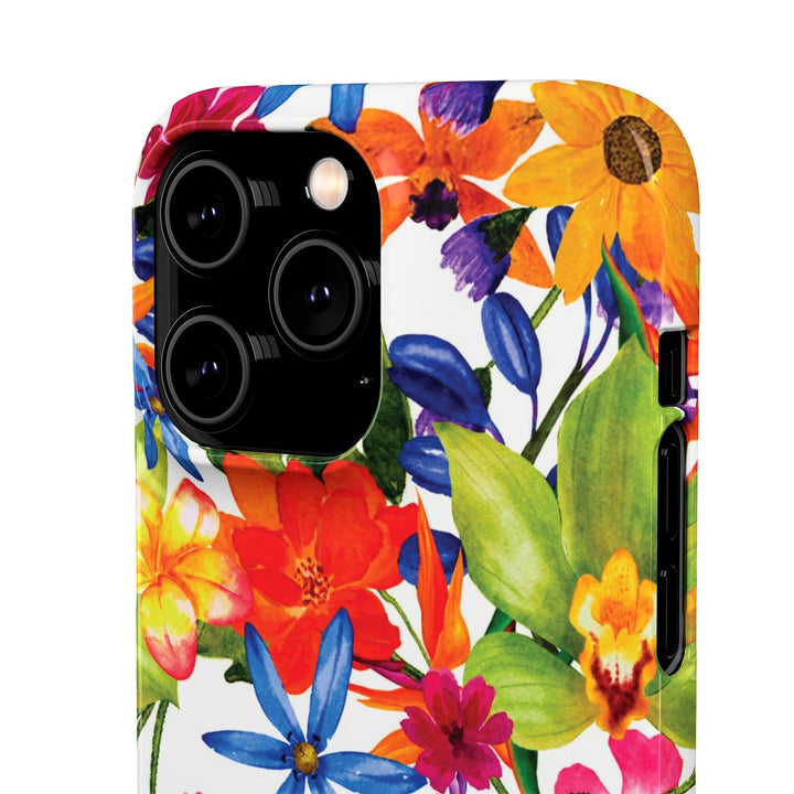 Sleek Snap Colorful Flowers Cute Phone Case for iPhone 16 15 14 13 12 11 X Xs Max Xr Pro Plus Samsung Galaxy S24 S23 S22 S21 S20 Note Ultra